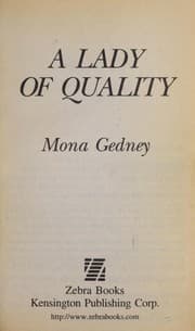 Tapa de A Lady of Quality