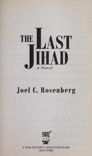 Tapa de The last jihad