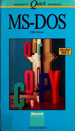 Tapa de MS-DOS