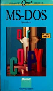 Tapa de MS-DOS