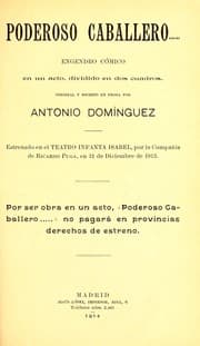 Tapa de Poderoso caballero--
