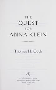 Tapa de The quest for Anna Klein