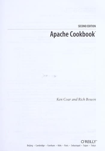 Tapa de Apache Cookbook