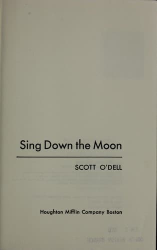 Tapa de Sing down the moon