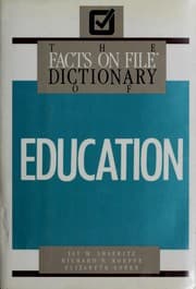 Tapa de The Facts on File dictionary of education