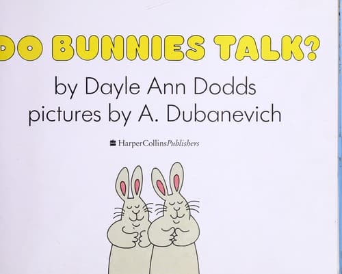 Tapa de Do bunnies talk?