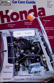 Tapa de Honda, car care guide