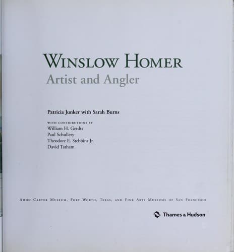 Tapa de Winslow Homer