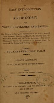 Tapa de An easy introduction to astronomy for young gentlemen and ladies ..