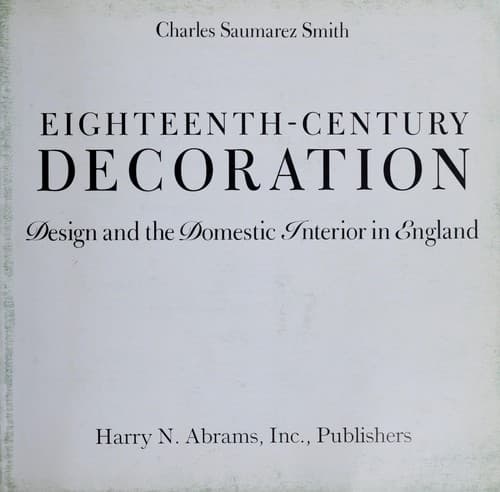 Tapa de Eighteenth-century decoration