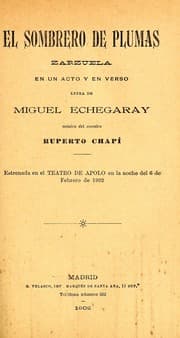 Tapa de El sombrero de plumas