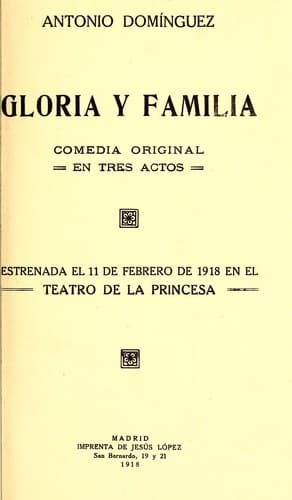 Tapa de Gloria y familia