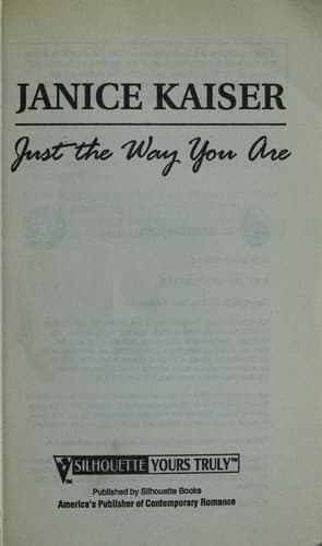 Tapa de Just the way you are