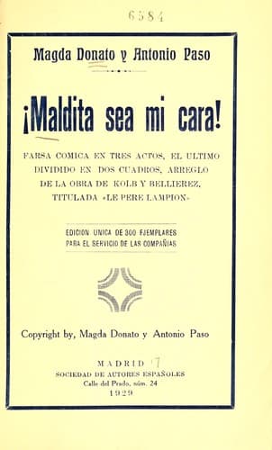 Tapa de ¡Maldita sea mi cara!