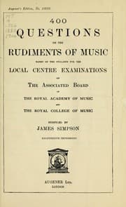 Tapa de 400 Questions on the rudiments of music