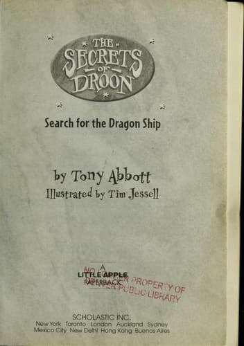 Tapa de Search for the dragon ship