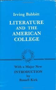 Tapa de Literature and the American college