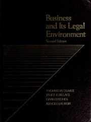Tapa de Business and its legal environment