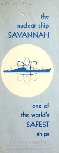 Tapa de The Nuclear ship Savannah