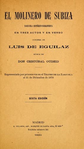 Tapa de El molinero de Subiza