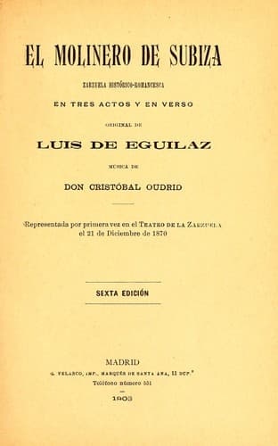 Tapa de El molinero de Subiza