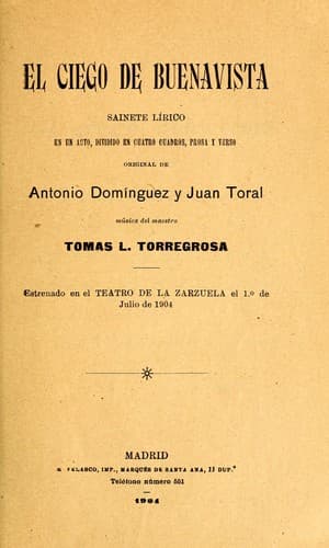 Tapa de El ciego de Buenavista