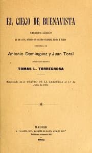 Tapa de El ciego de Buenavista