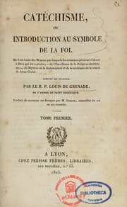 Tapa de Catéchisme, ou, Introduction au symbole de la foi