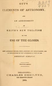 Tapa de Guy's Elements of astronomy