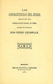 Tapa de Las consecuencias del juego
