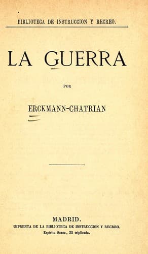 Tapa de La guerra