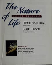 Tapa de The nature of life