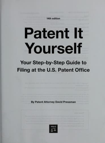Tapa de Patent it yourself