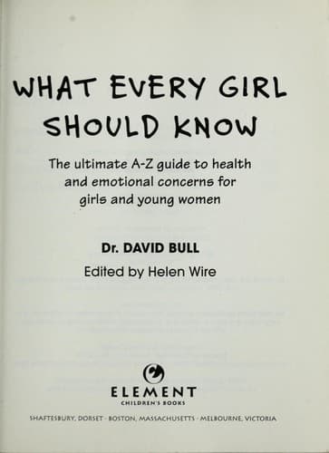 Tapa de What every girl should know