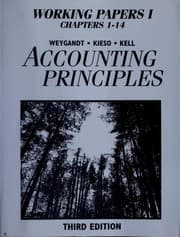 Tapa de Working papers 1, chapters 1-14, to accompany Accounting principles