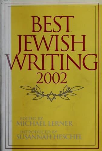 Tapa de Best Jewish writing 2002