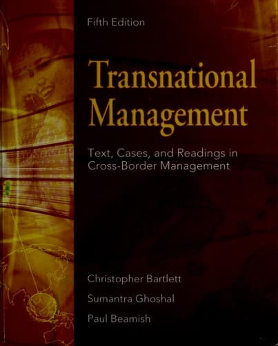 Tapa de Transnational management