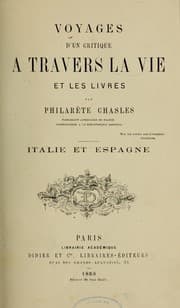 Tapa de Voyages d'un critique à travers la vie et les livres