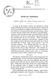 Tapa de Notes on technique
