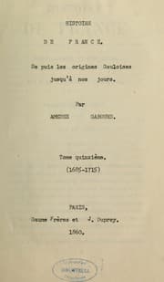 Tapa de Histoire de France, depuis les origines gauloises jusqu'à nos jours