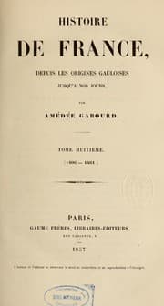 Tapa de Histoire de France, depuis les origines gauloises jusqu'à nos jours