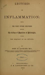 Tapa de Lectures on inflammation ..