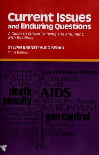 Tapa de Current issues and enduring questions -- third edition