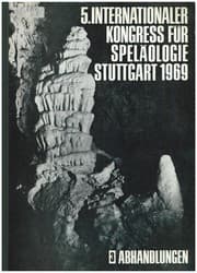 Tapa de 5. Internationaler Kongress für Speläologie, Stuttgart, 1969