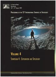 Tapa de Proceedings of the 12th International Congress of Speleology