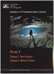 Tapa de Proceedings of the 12th International Congress of Speleology