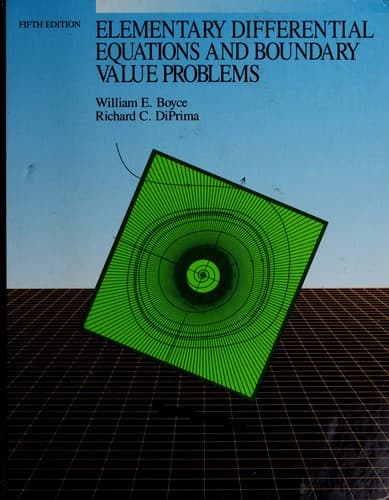 Tapa de Elementary differential equations and boundary value problems