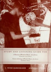 Tapa de Study and Listening Guide for a History of Western Music (7th)