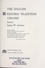 Tapa de The English reform tradition, 1790-1910