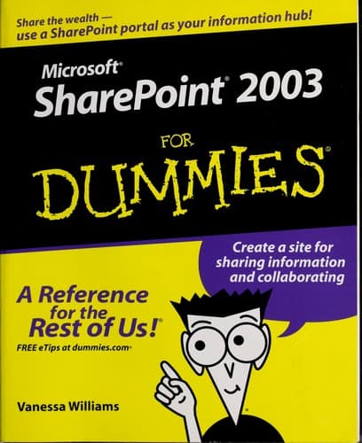 Tapa de Microsoft SharePoint 2003 for dummies